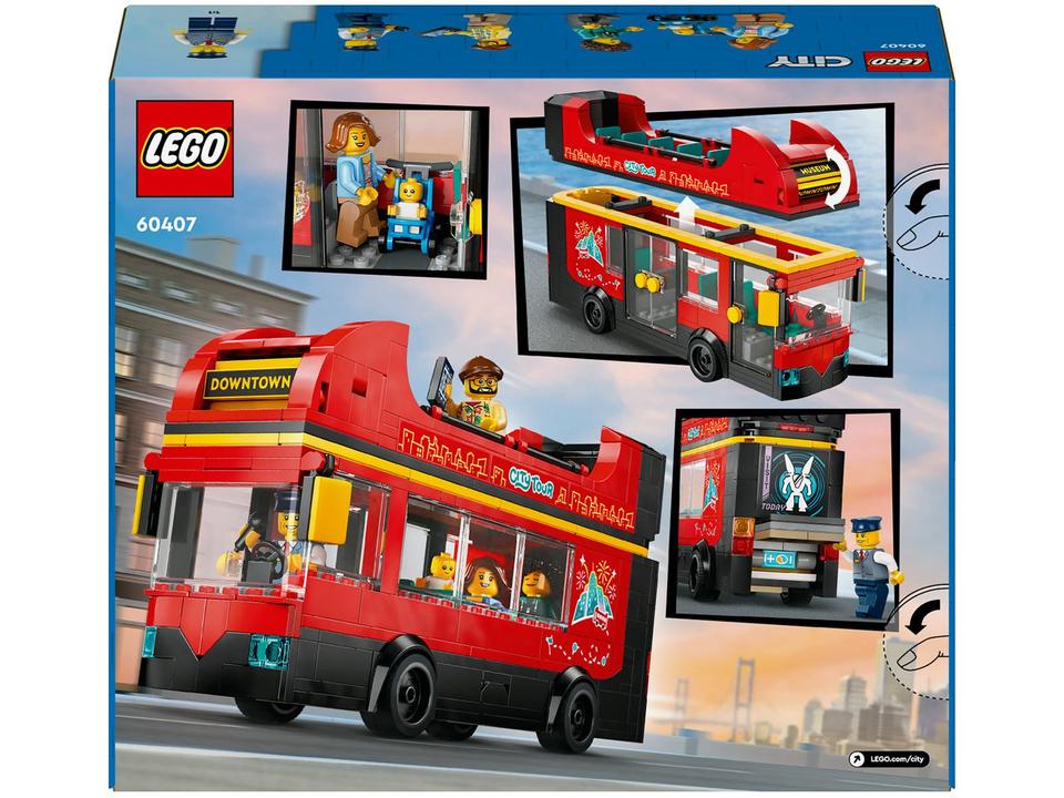 LEGO City Ônibus Panorâmico Vermelho - 8