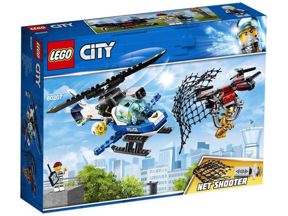LEGO City Polícia Aérea Perseguição de Drone - 192 Peças