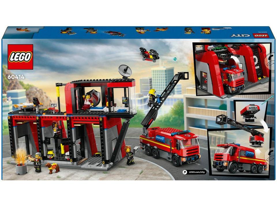 LEGO City Quartel e Caminhão dos Bombeiros 60414 - 9