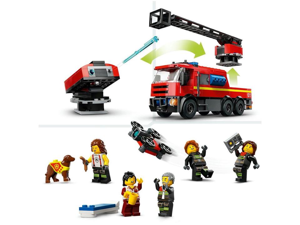 LEGO City Quartel e Caminhão dos Bombeiros 60414 - 6