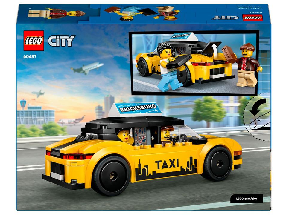 LEGO City Taxi Amarelo 60487 122 Peças - 6
