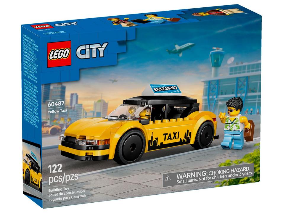LEGO City Taxi Amarelo 60487 122 Peças - 5