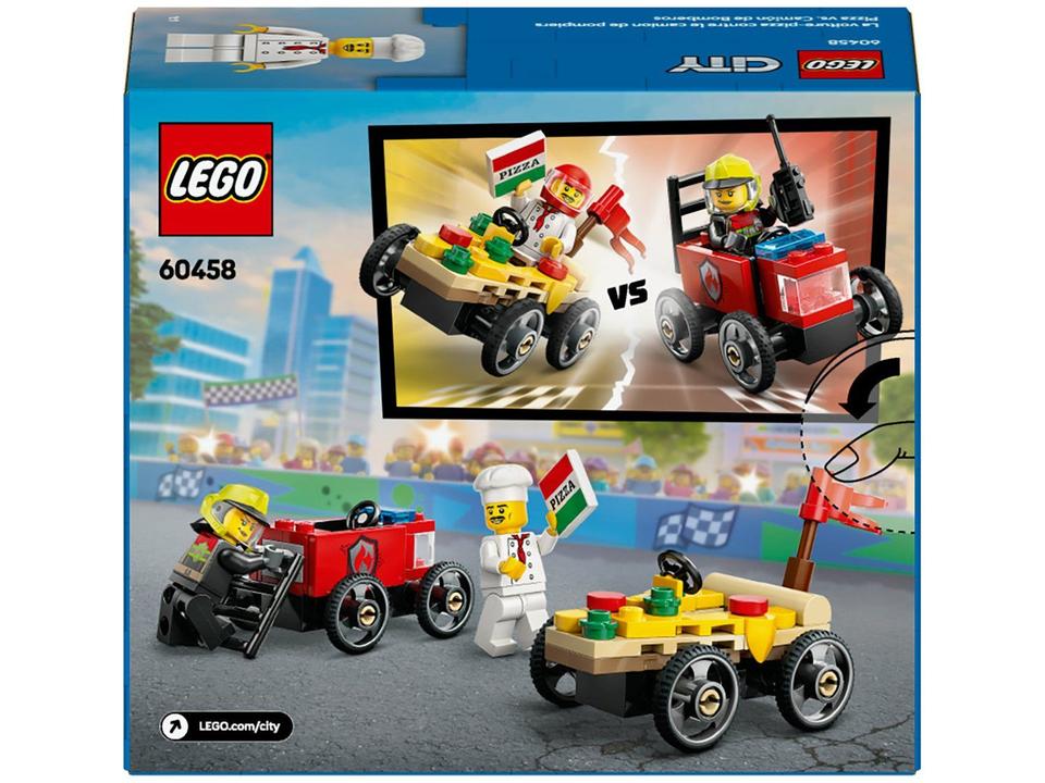 LEGO ck de Carros de Corrida Pizza vs. Caminhão - 9