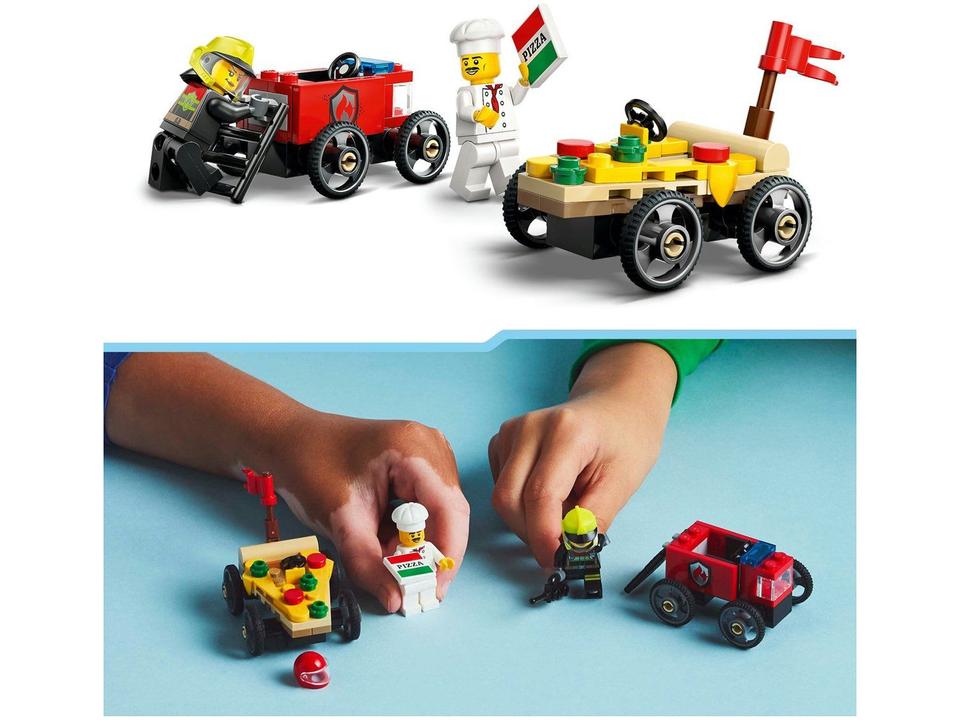 LEGO ck de Carros de Corrida Pizza vs. Caminhão - 5