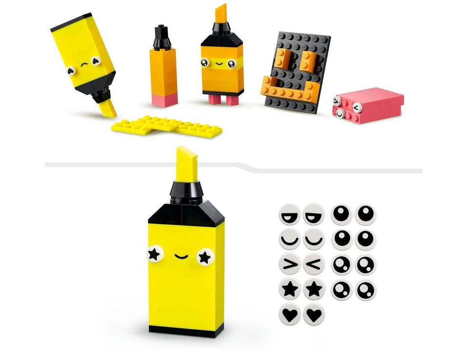 LEGO Classic Diversão Neon Criativa 333 Peças - 6