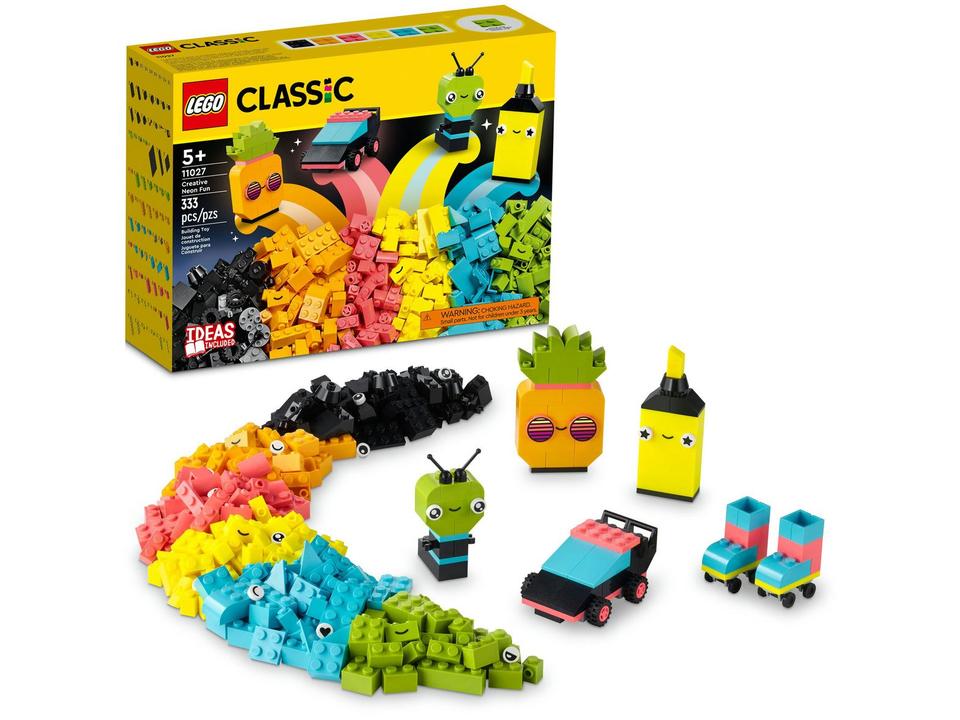 LEGO Classic Diversão Neon Criativa 333 Peças - 1