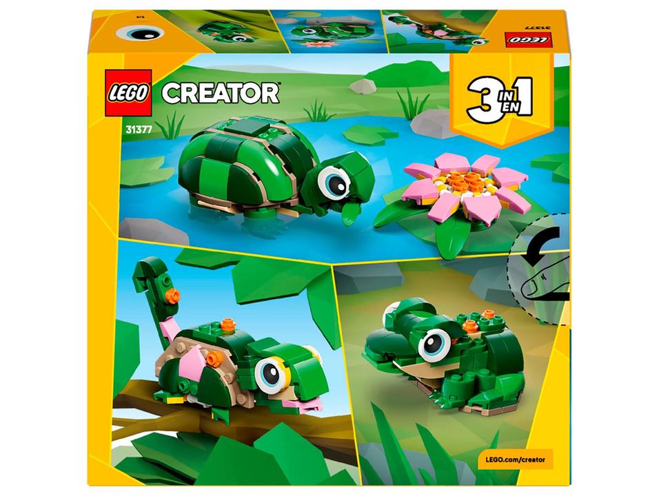 LEGO Creator 3 em 1 Tartaruga com Flor de Lírio - 6