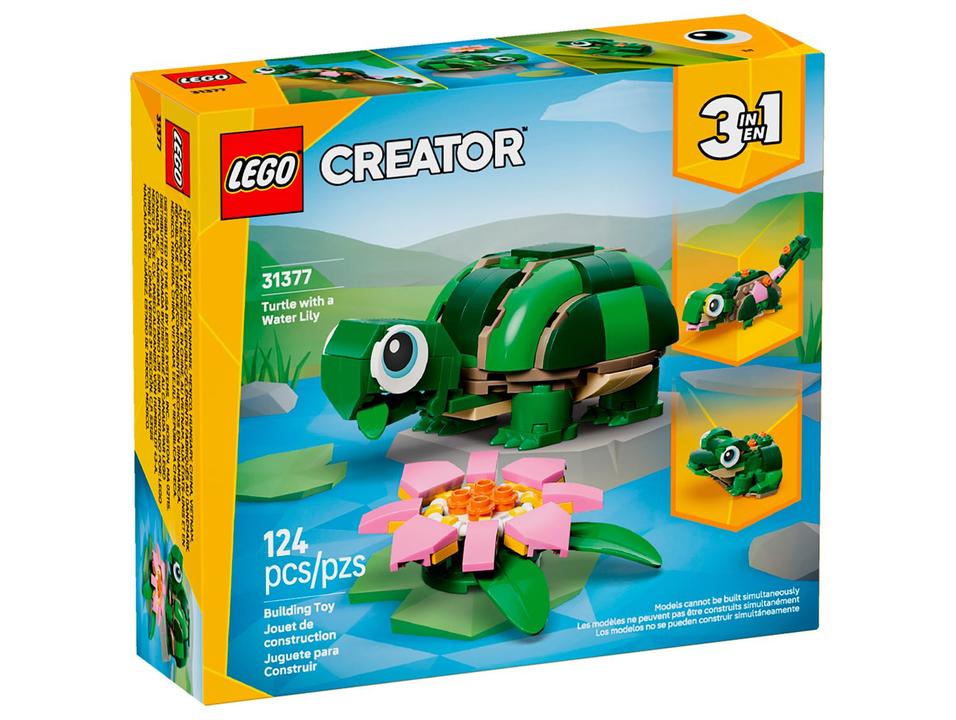 LEGO Creator 3 em 1 Tartaruga com Flor de Lírio - 5