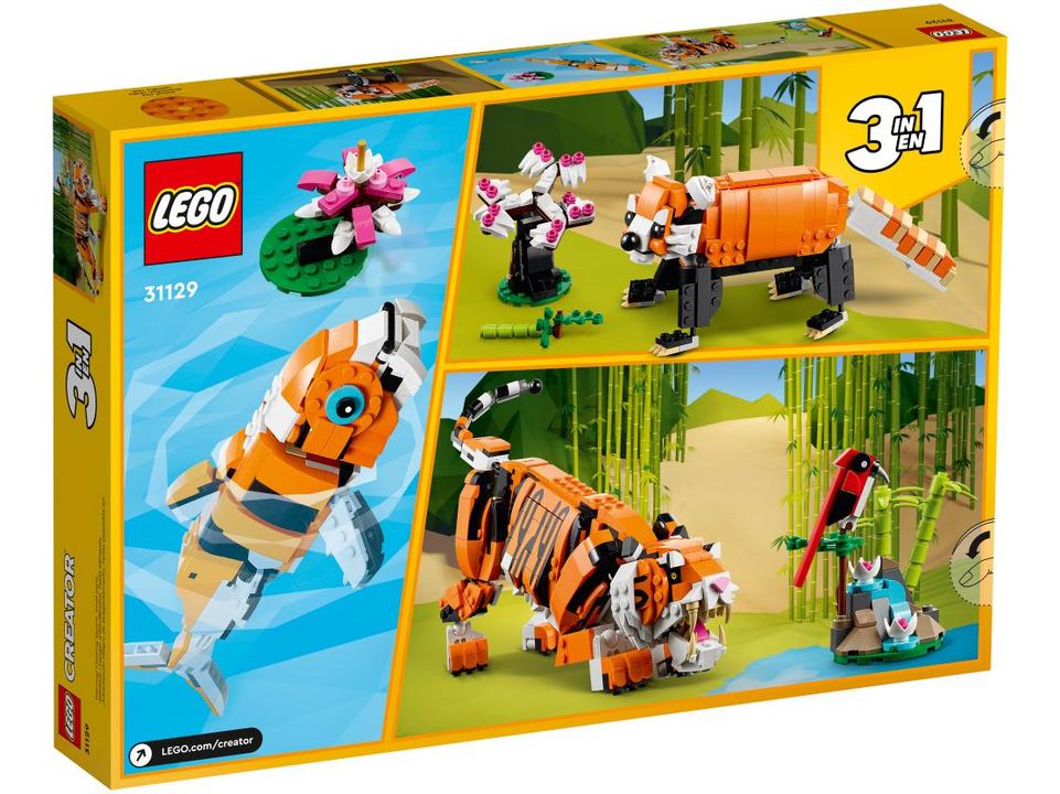 LEGO Creator 3 em 1 Tigre Majestoso 755 Peças - 3
