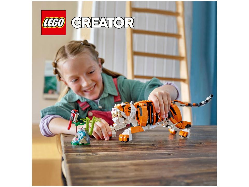 LEGO Creator 3 em 1 Tigre Majestoso 755 Peças - 1