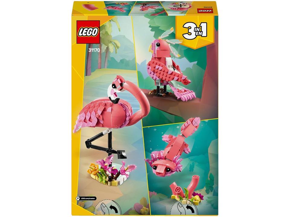 LEGO Creator Animais Selvagens Flamingo Rosa - 9