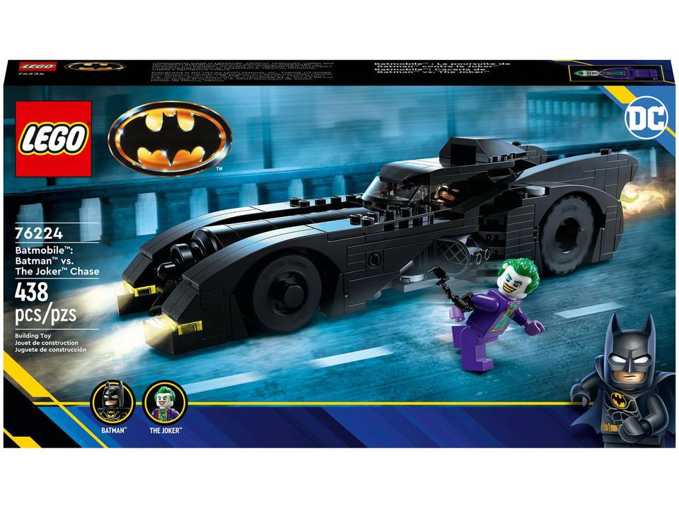 LEGO DC Batmóvel Perseguição de Batman vs Coringa - 76224 438 Peças - 2