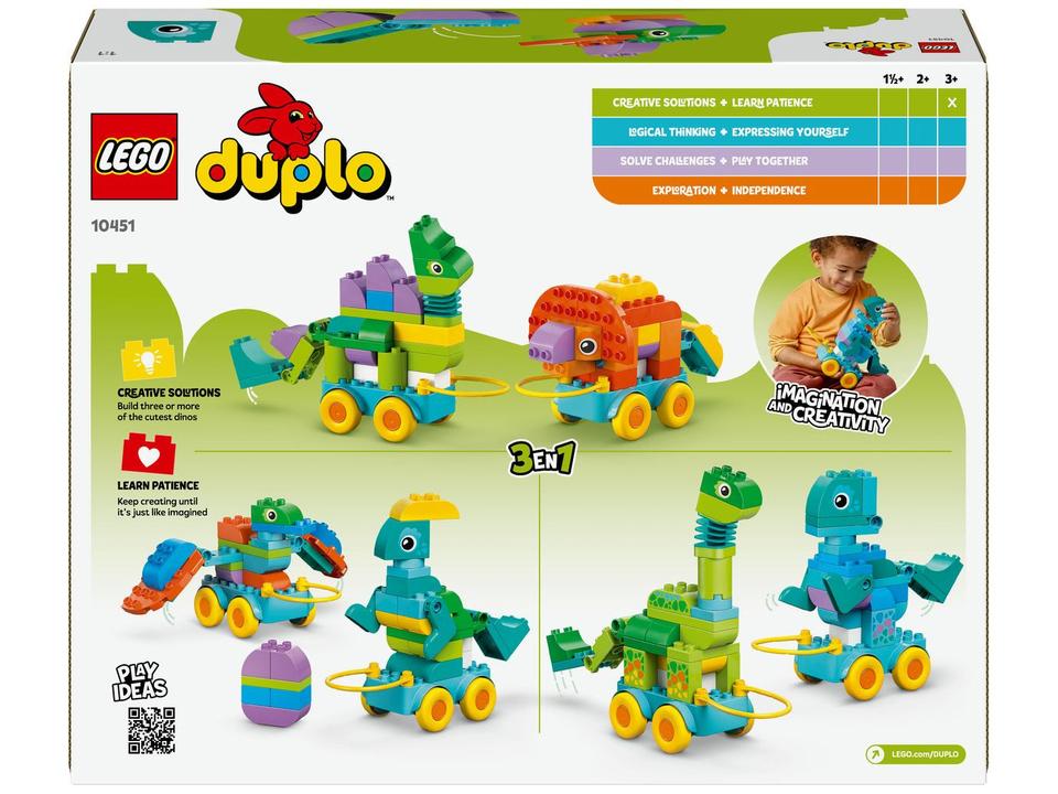 LEGO Duplo Town 3 em 1 Dinossauros Sobre Rodas - 9