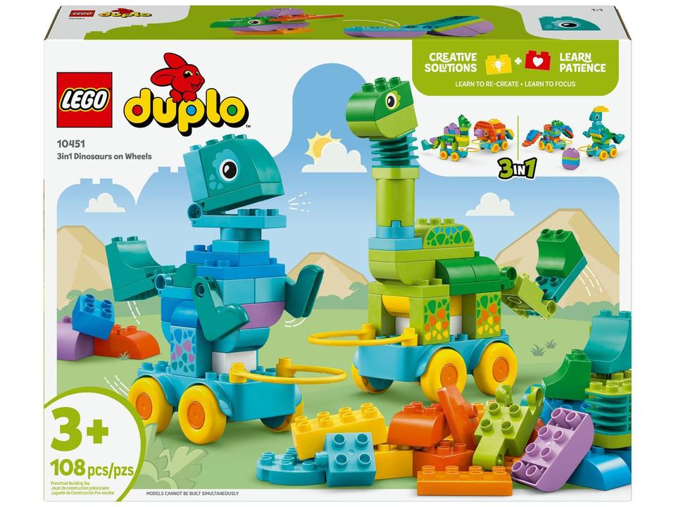 LEGO Duplo Town 3 em 1 Dinossauros Sobre Rodas - 8