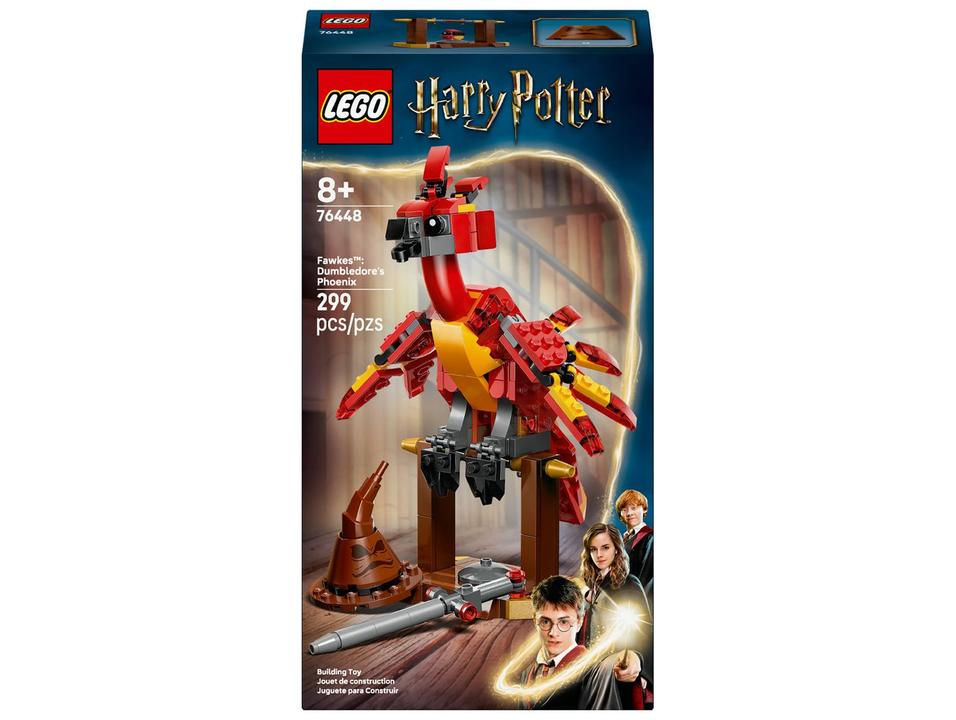 LEGO Fawkes A Fênix de Dumbledore 76448 299 Peças - 8
