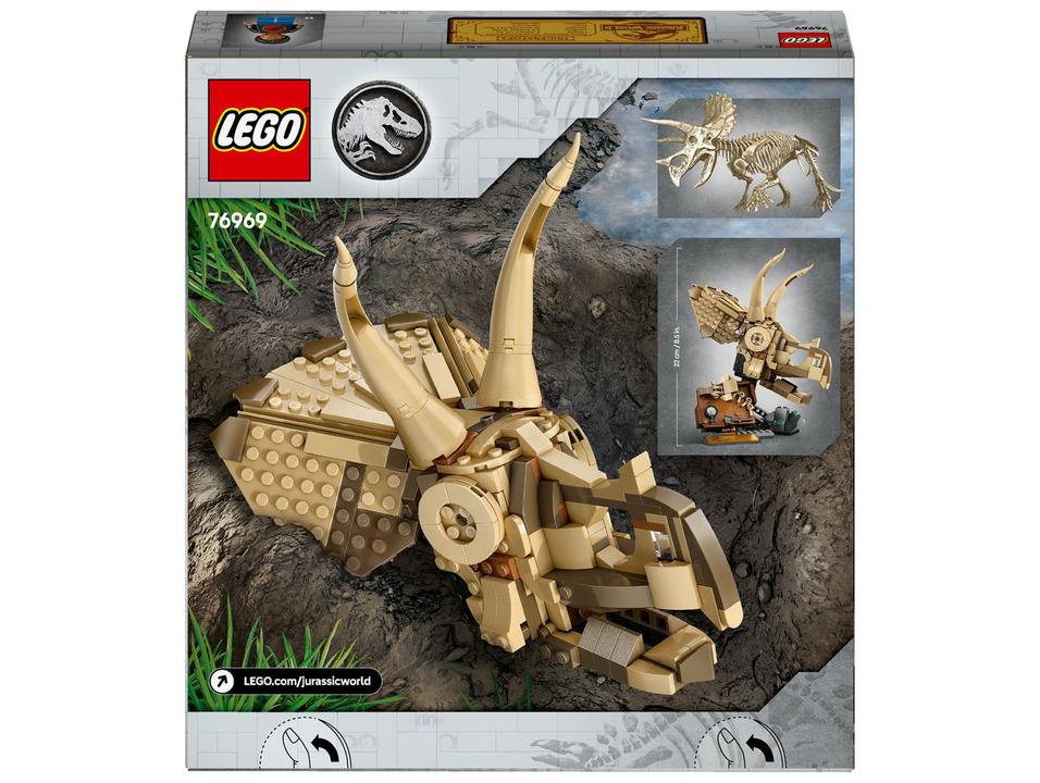 LEGO Fósseis de Dinossauros: Caveira de Triceratop - 8