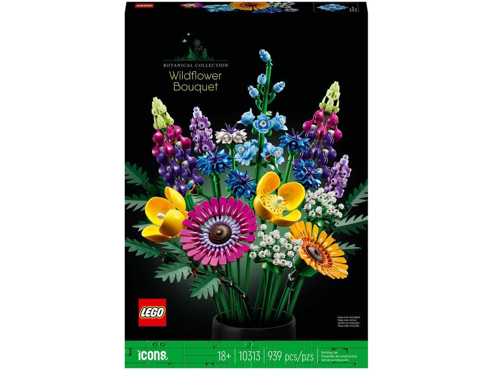 LEGO Icons Buquê de Flores Silvestres 939 Peças - 10313 - 12