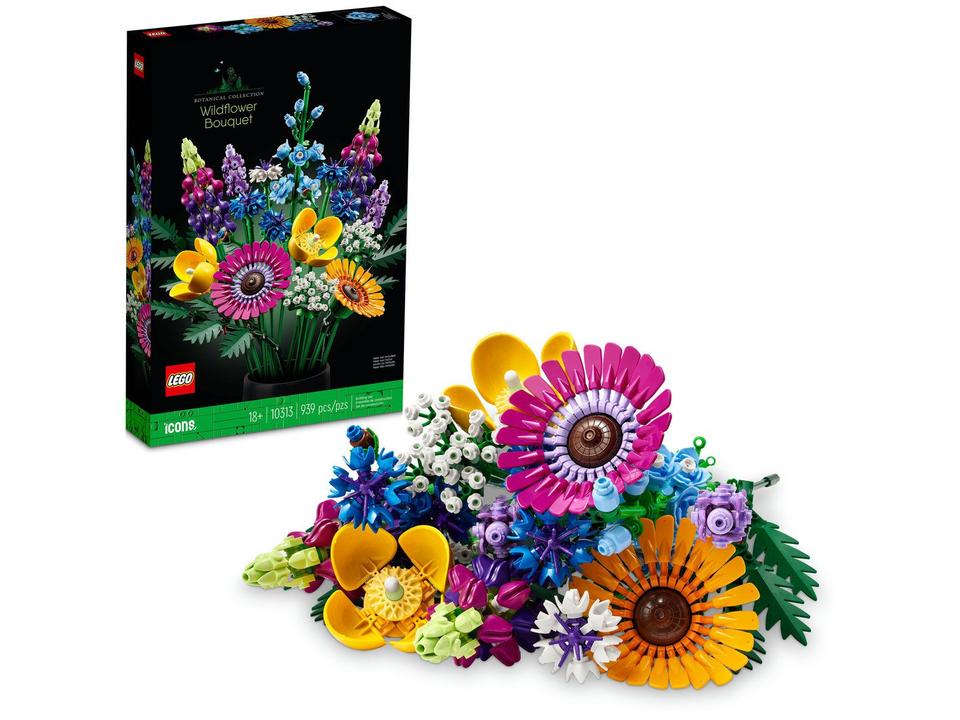 LEGO Icons Buquê de Flores Silvestres 939 Peças - 10313 - 2
