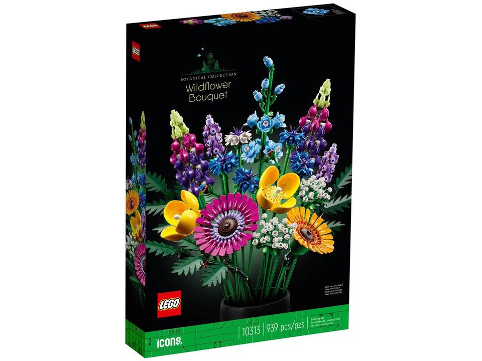 LEGO Icons Buquê de Flores Silvestres 939 Peças - 10313