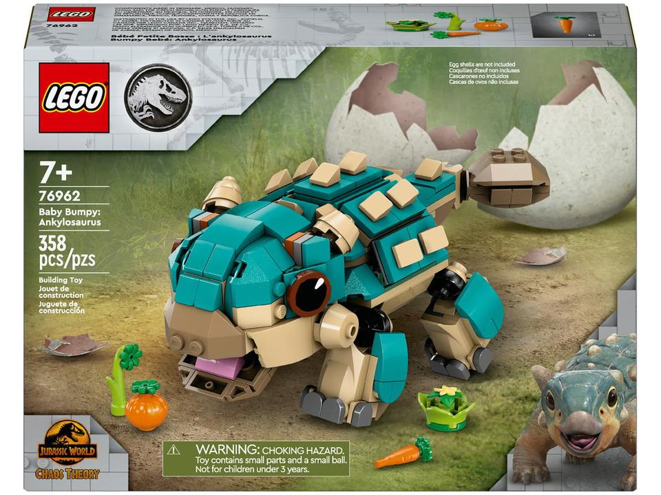 LEGO Jurassic World Bebê Bolota  Anquilossauro - 7