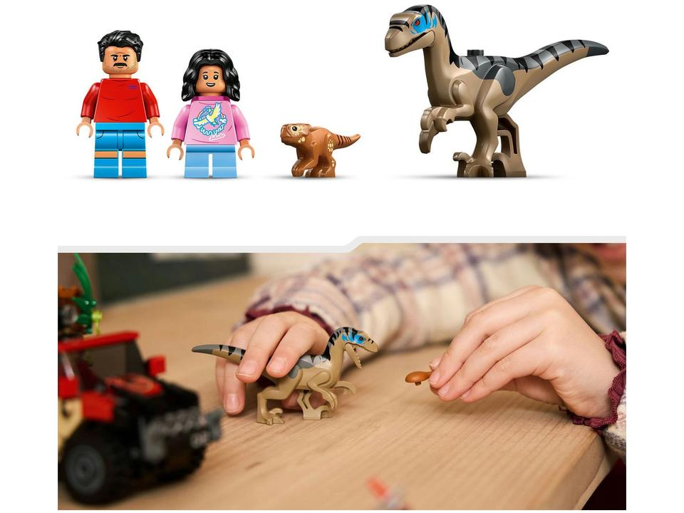 LEGO Jurassic World Fuga Off-Road do Raptor - 4