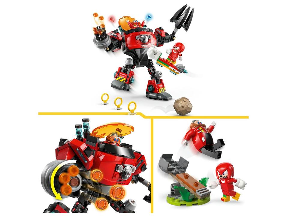 LEGO Knuckles vs. Robô Egg Crusher do Dr. Eggman - 3