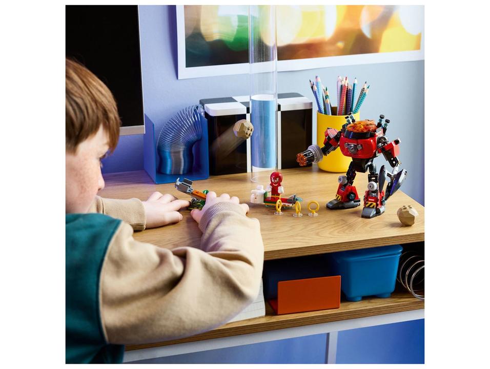 LEGO Knuckles vs. Robô Egg Crusher do Dr. Eggman - 1