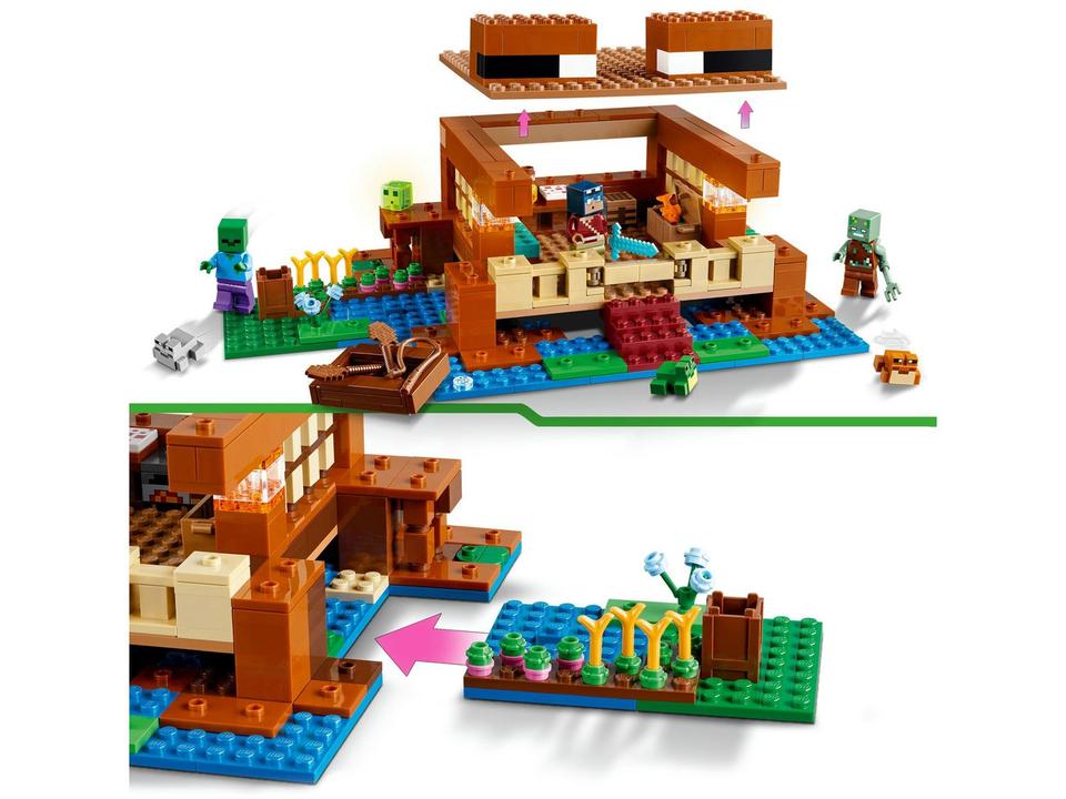LEGO Minecraft A Casa Sapo 21256 400 Peças - 7