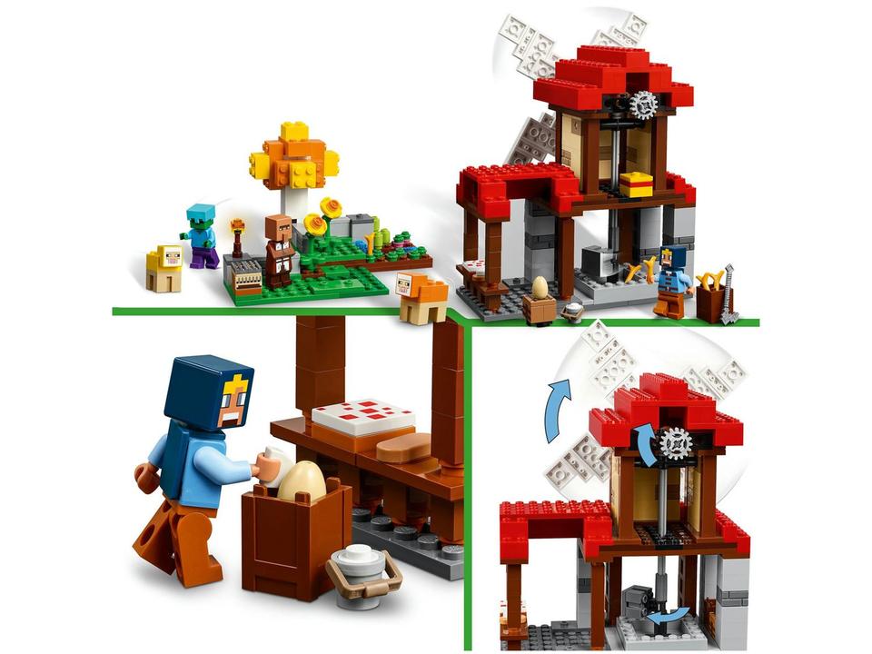 LEGO Minecraft A Fazenda do Moinho de Vento - 5