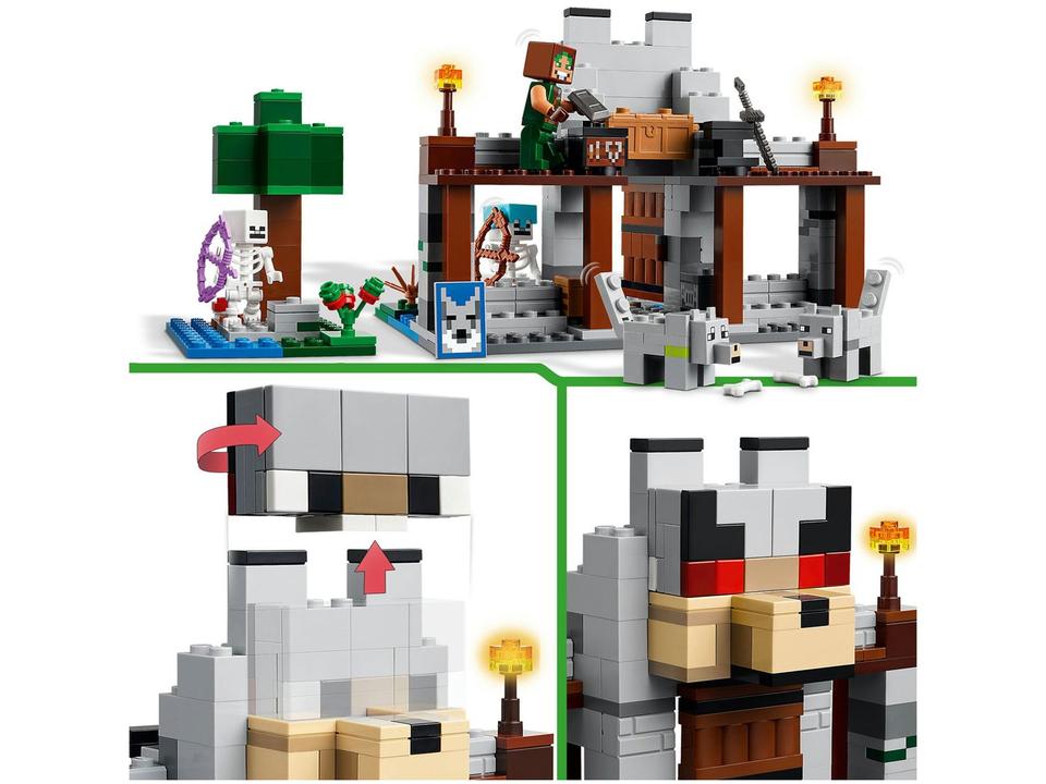 LEGO Minecraft A Fortaleza dos Lobos 21261 - 4