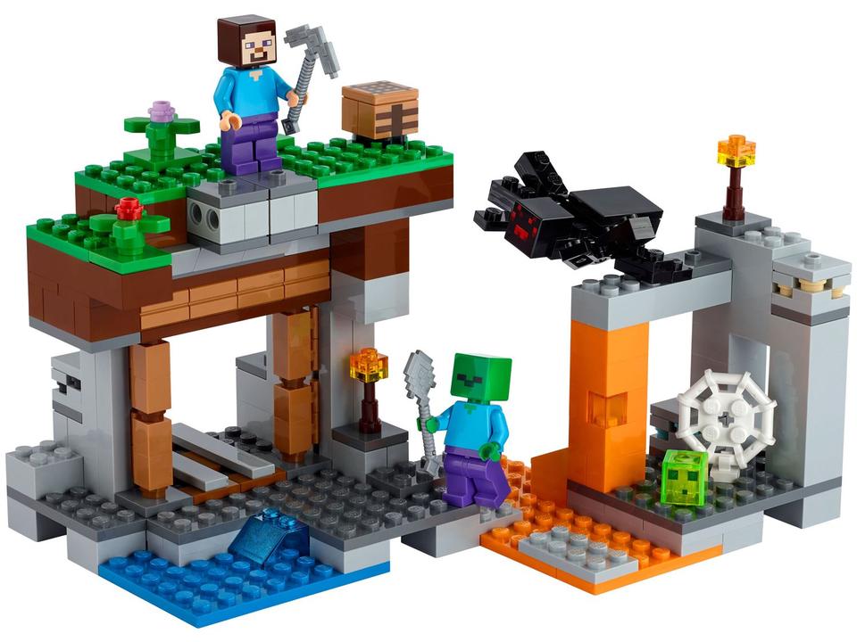 LEGO Minecraft A Mina Abandonada 248 Peças - 21166 - 2