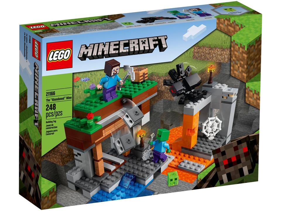 LEGO Minecraft A Mina Abandonada 248 Peças - 21166