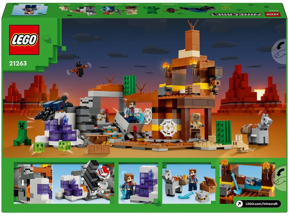LEGO Minecraft A Mina do Ermo 21263 538 Peças - 8