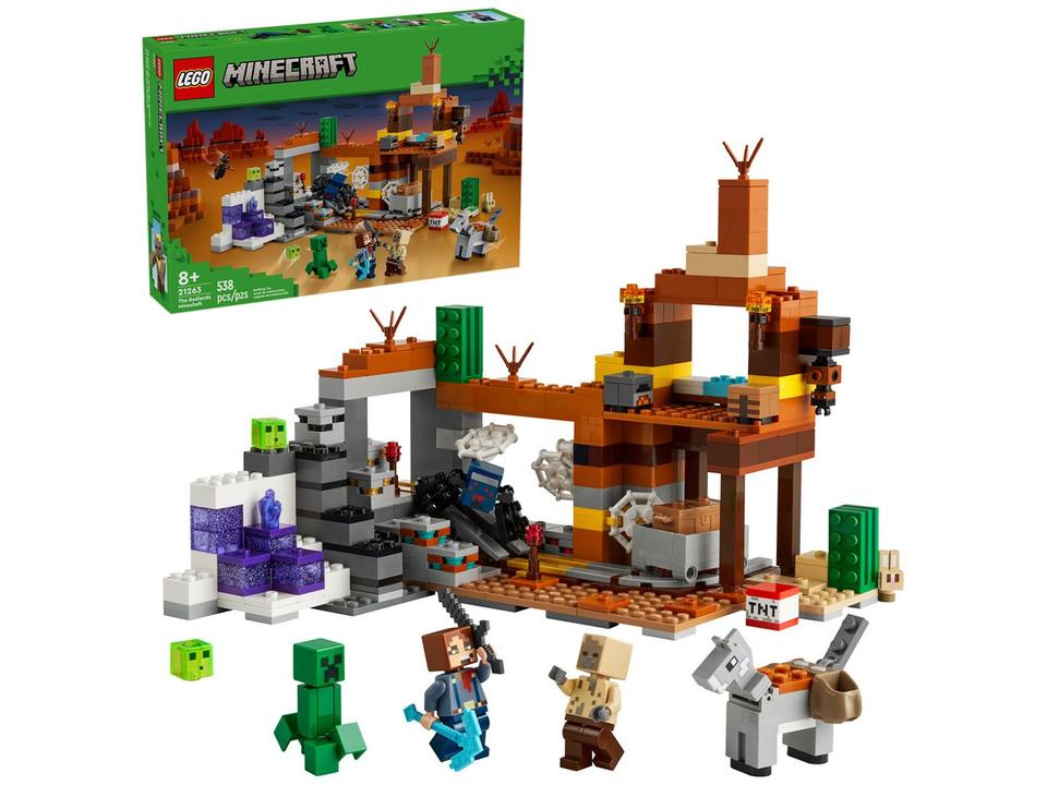 LEGO Minecraft A Mina do Ermo 21263 538 Peças