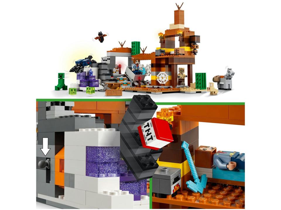 LEGO Minecraft A Mina do Ermo 21263 538 Peças - 4