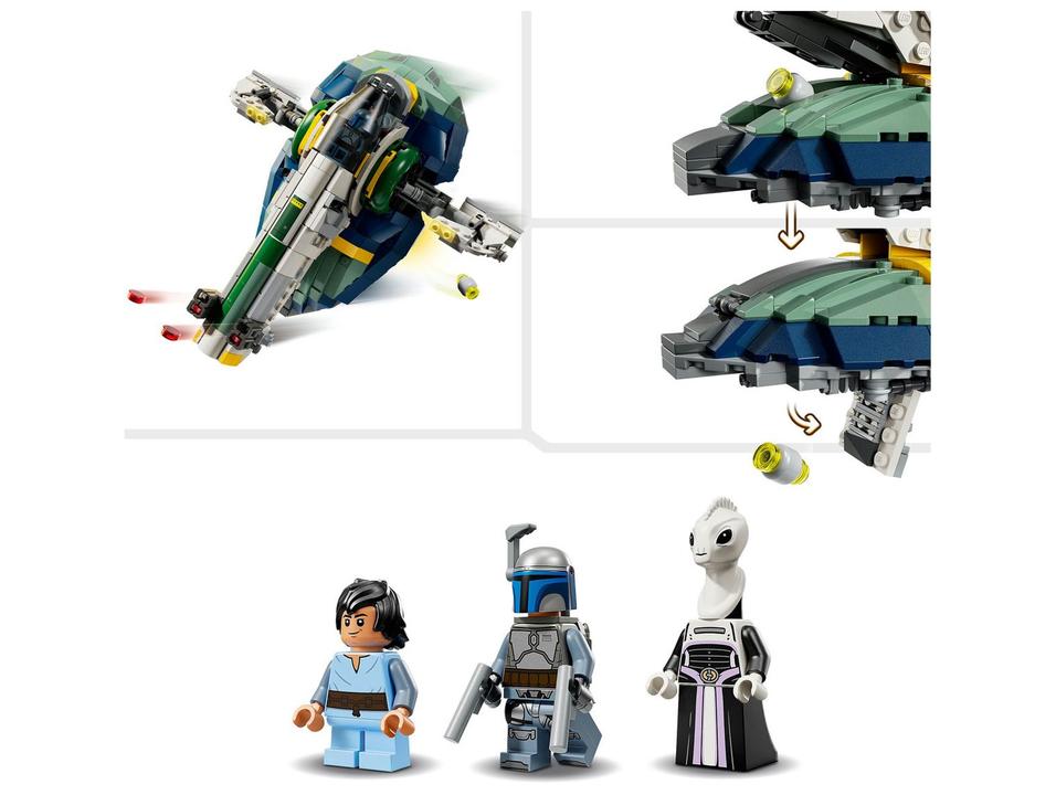 LEGO Nave Estelar de Jango Fett 75433 707 Peças - 3