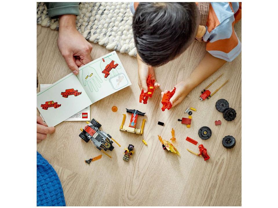 LEGO Ninjago Batalha de Carro e Moto de Kai e Ras - 103 Peças 71789 - 6