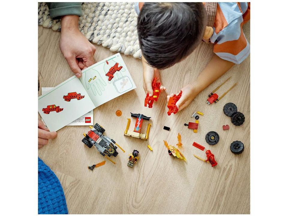 LEGO Ninjago Batalha de Carro e Moto de Kai e Ras - 6