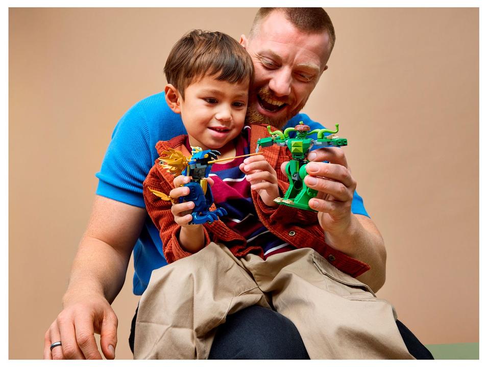 LEGO Ninjago Luta de Dragão Jay 71853 107 Peças - 1