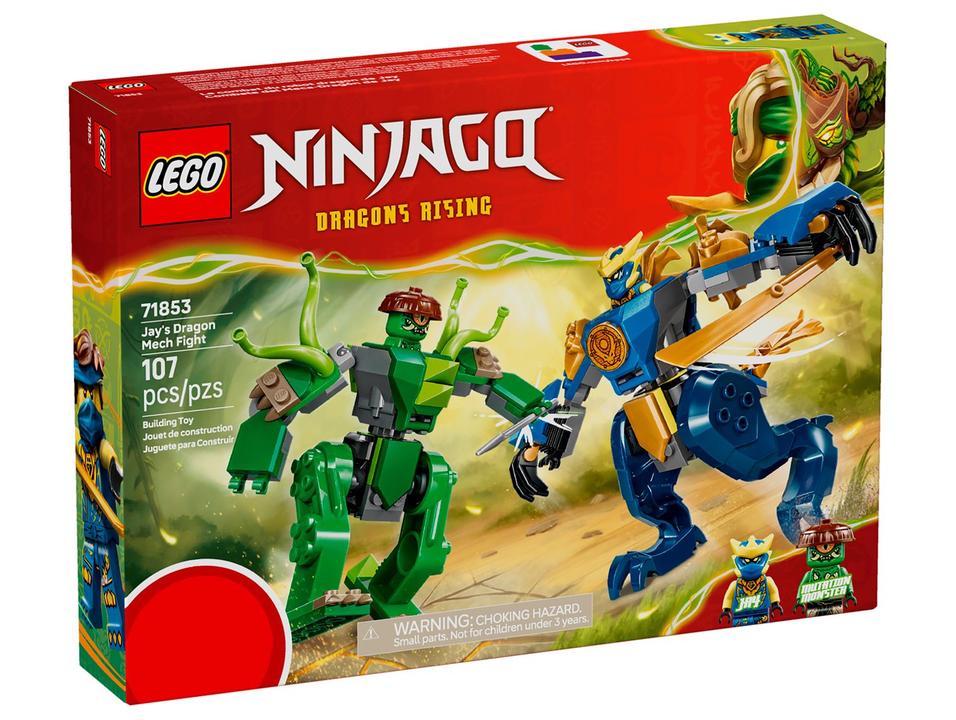 LEGO Ninjago Luta de Dragão Jay 71853 107 Peças - 4