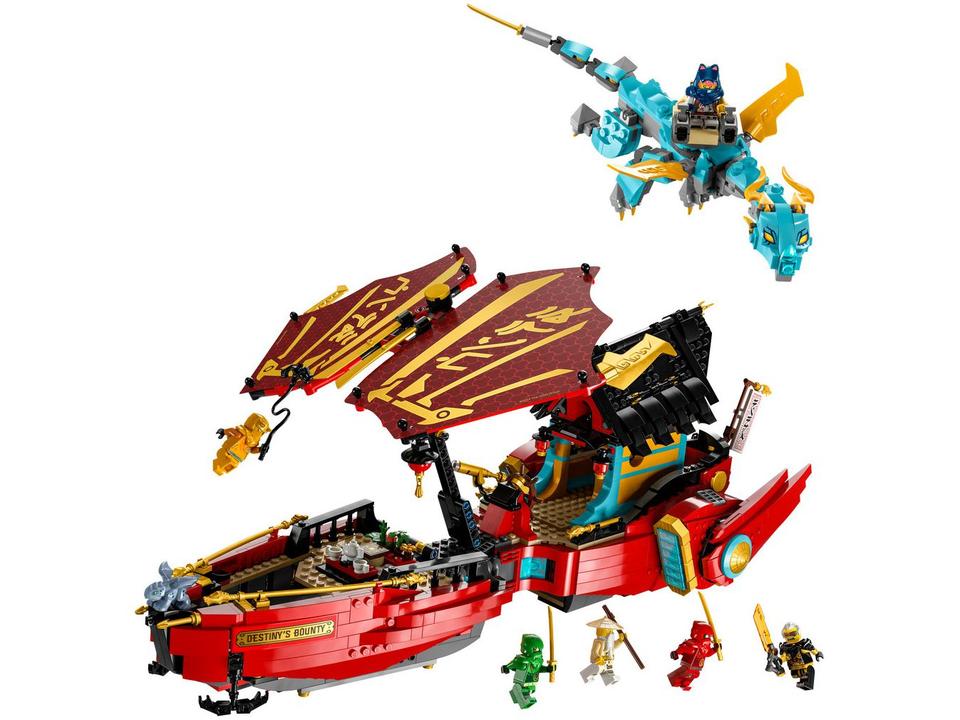 LEGO Ninjago Navio Recompensa do Destino Corrida - contra o Tempo 1739 Peças 71797 - 1
