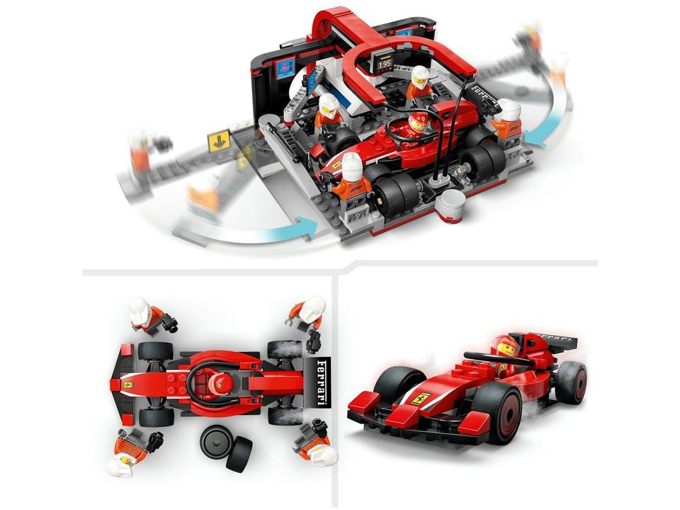 LEGO Pit Stop e Equipe de Box de F1 com Carro da - 4