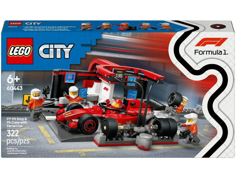 LEGO Pit Stop e Equipe de Box de F1 com Carro da - 8