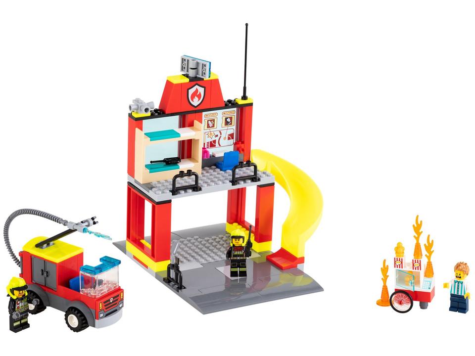 LEGO Quartel e Caminhão dos Bombeiros 153 Peças - 1