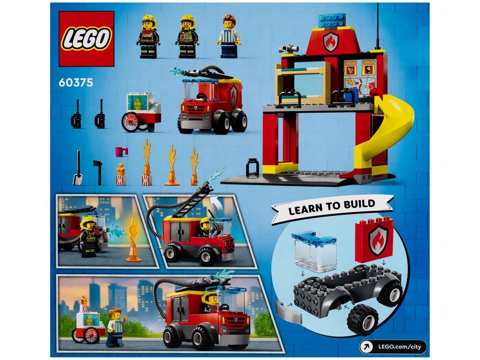 LEGO Quartel e Caminhão dos Bombeiros 153 Peças - 10