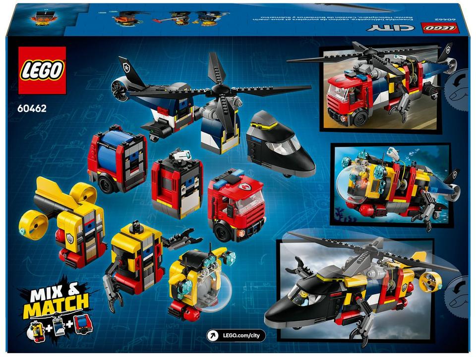 LEGO Remix de Helicóptero, Caminhão dos Bombeiros - 9