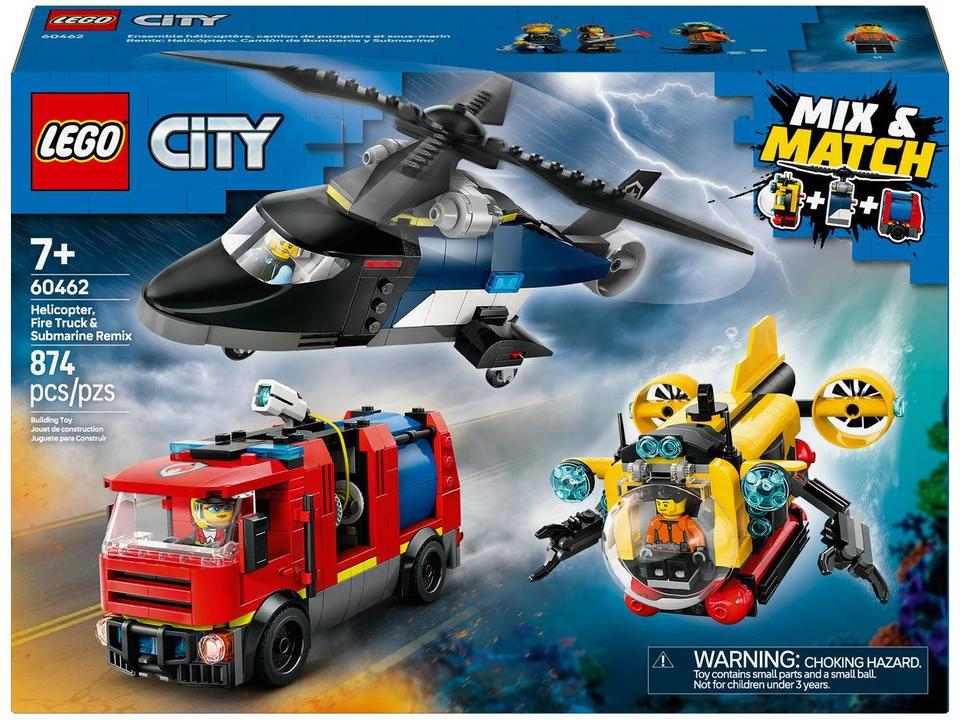 LEGO Remix de Helicóptero, Caminhão dos Bombeiros - 8