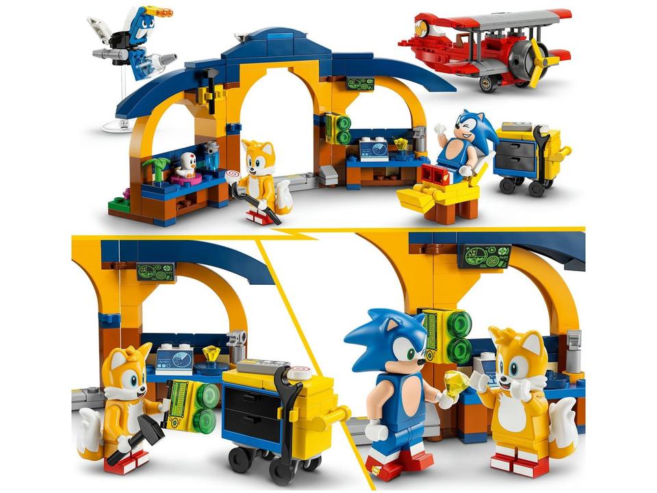 LEGO Sonic the Hedgehog Oficina do Tails e Avião - 6