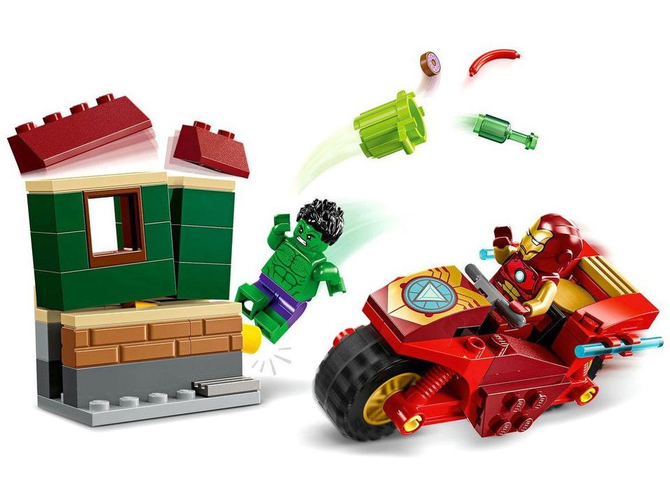 LEGO Super Heroes Homem de Ferro com Motocicleta - 10