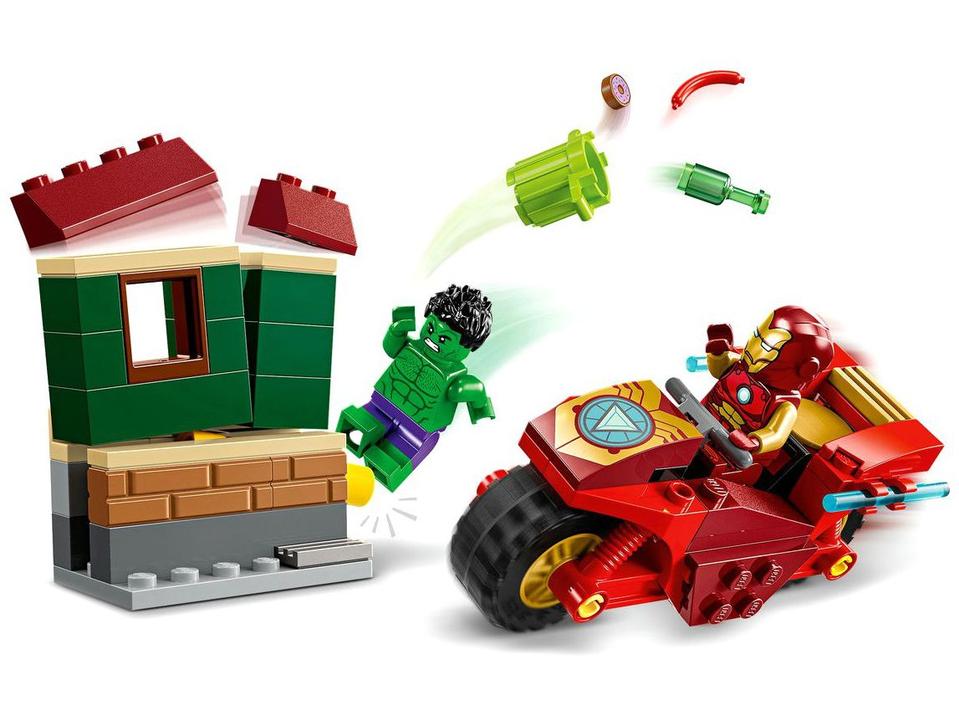 LEGO Super Heroes Homem de Ferro com Motocicleta - 10